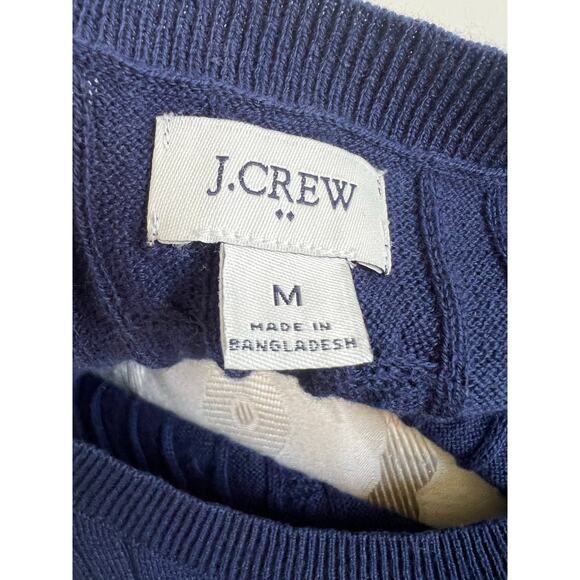J Crew Sleeveless Pullover Cable Knit Sweater Medium - Picture 6 of 8